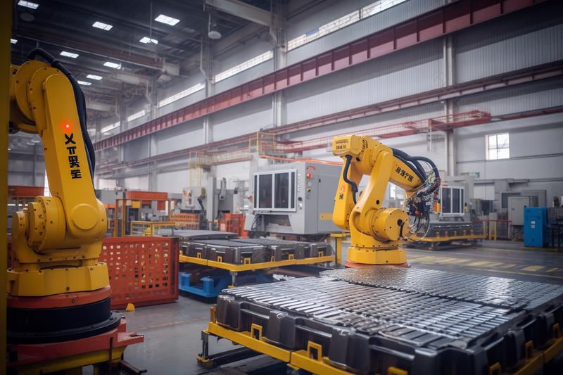 工厂工业化机器人工作场景实拍,高清,摄影图,摄影图片,图片大全,摄影图免费下载